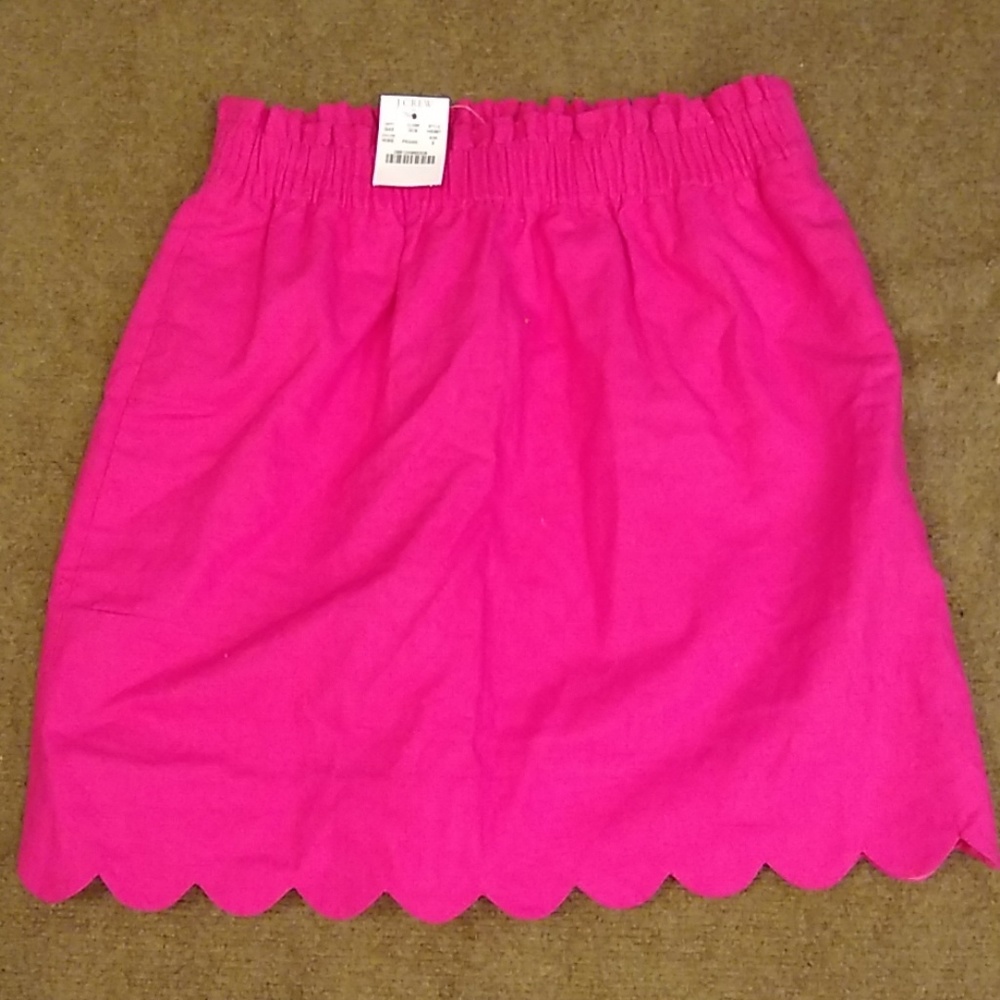 NWT J. Crew Scalloped Sidewalk Skirt